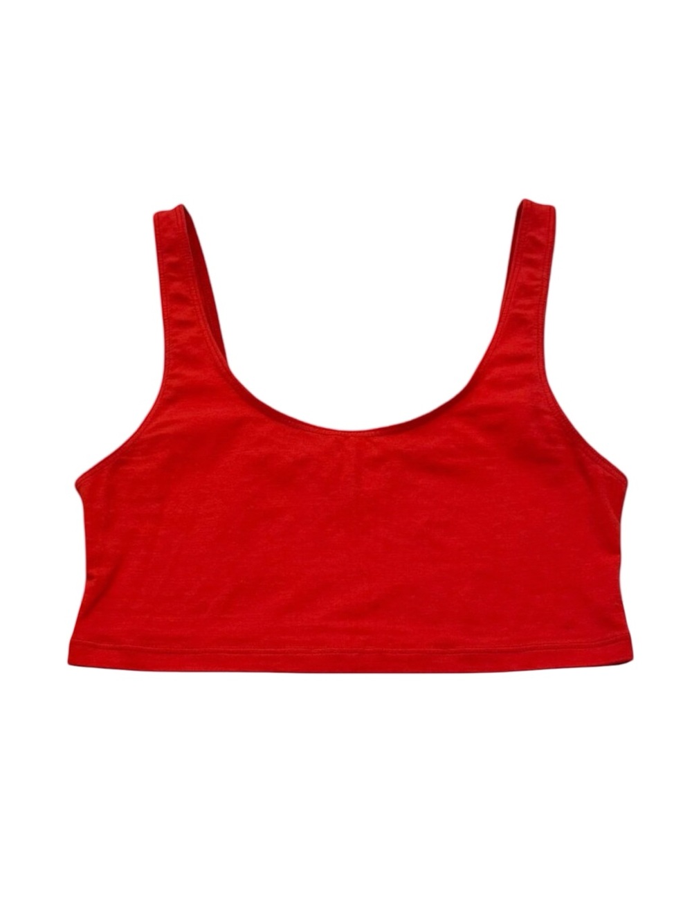 Vintage Y2K LA Apparel Red Cotton Spandex Crop Tank